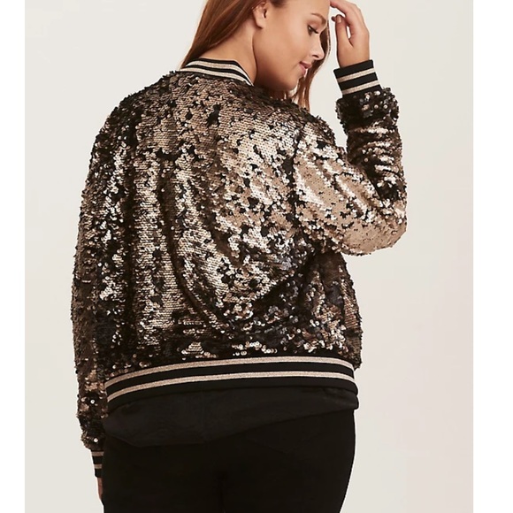 torrid sequin bomber jacket